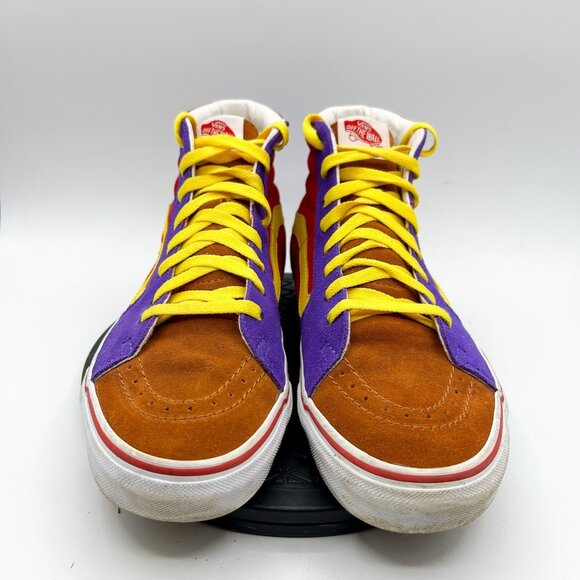 Vans Sk8-Hi Pro Sunshine Multi/True white Suede Skate Shoes Mens 9 womens 10.5 - Picture 9 of 10